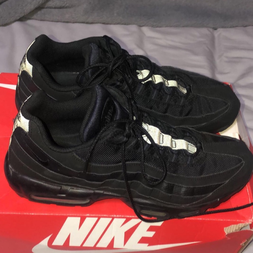 Black with reflective Nike Air